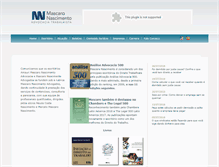 Tablet Screenshot of mascaro.com.br